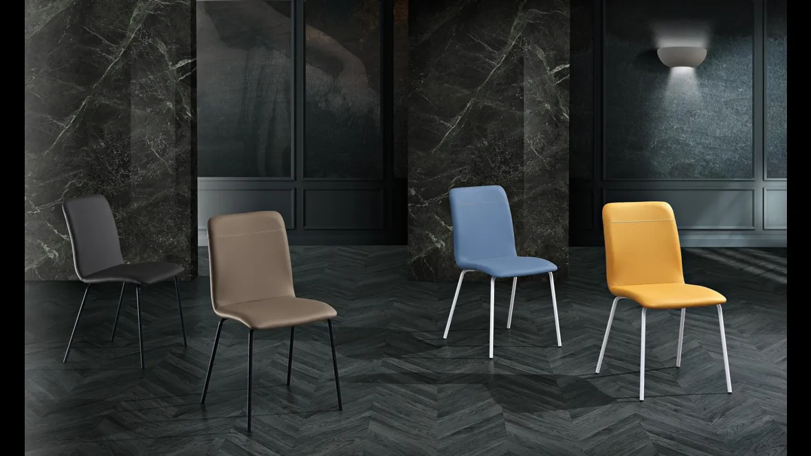 Sedia Viola in ecopelle di MaxHome