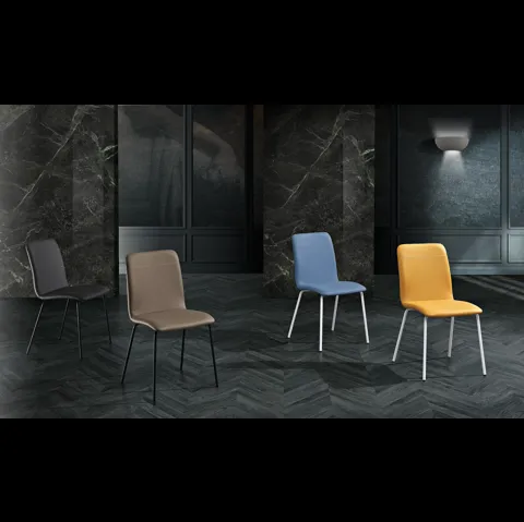 Sedia Viola in ecopelle di MaxHome