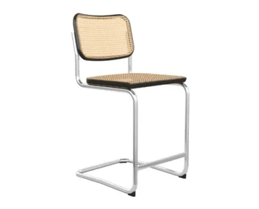 Sgabello Modello E/32/SG in paglia di Vienna di Sigerico