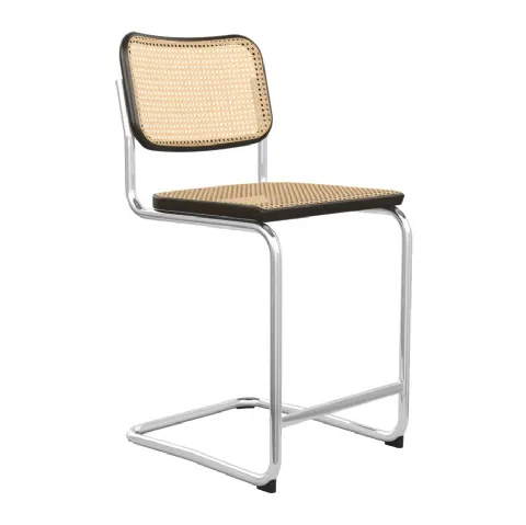 Sgabello Modello E/32/SG in paglia di Vienna di Sigerico
