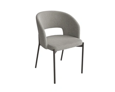 Sedia Nora in tessuto imbottito di Pizzolato