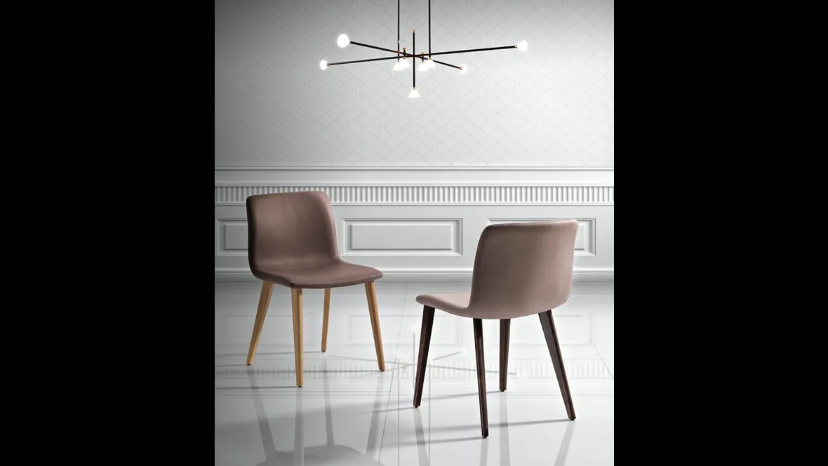 Sedia Rebecca in ecopelle di MaxHome