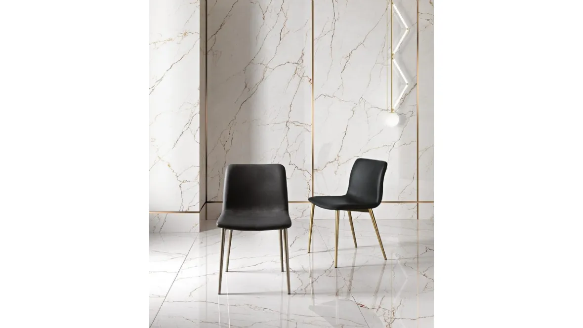 Sedia Rebecca in ecopelle di MaxHome
