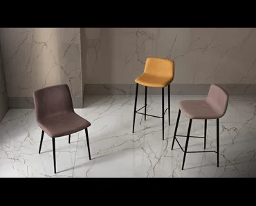 Sgabello Rebecca in ecopelle di MaxHome