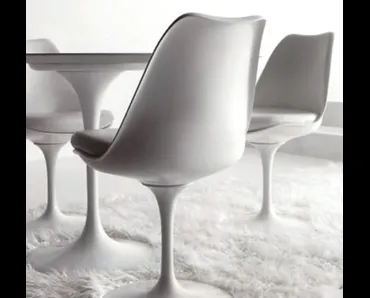 Sedia Stile in poliuretano con rivestimento in pelle di Sigerico