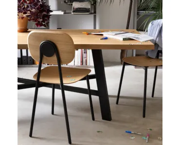 Sedia Tata Young Impiallacciata di Pointhouse