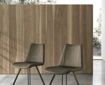 Sedia Zenda in ecopelle vintage di Sedit