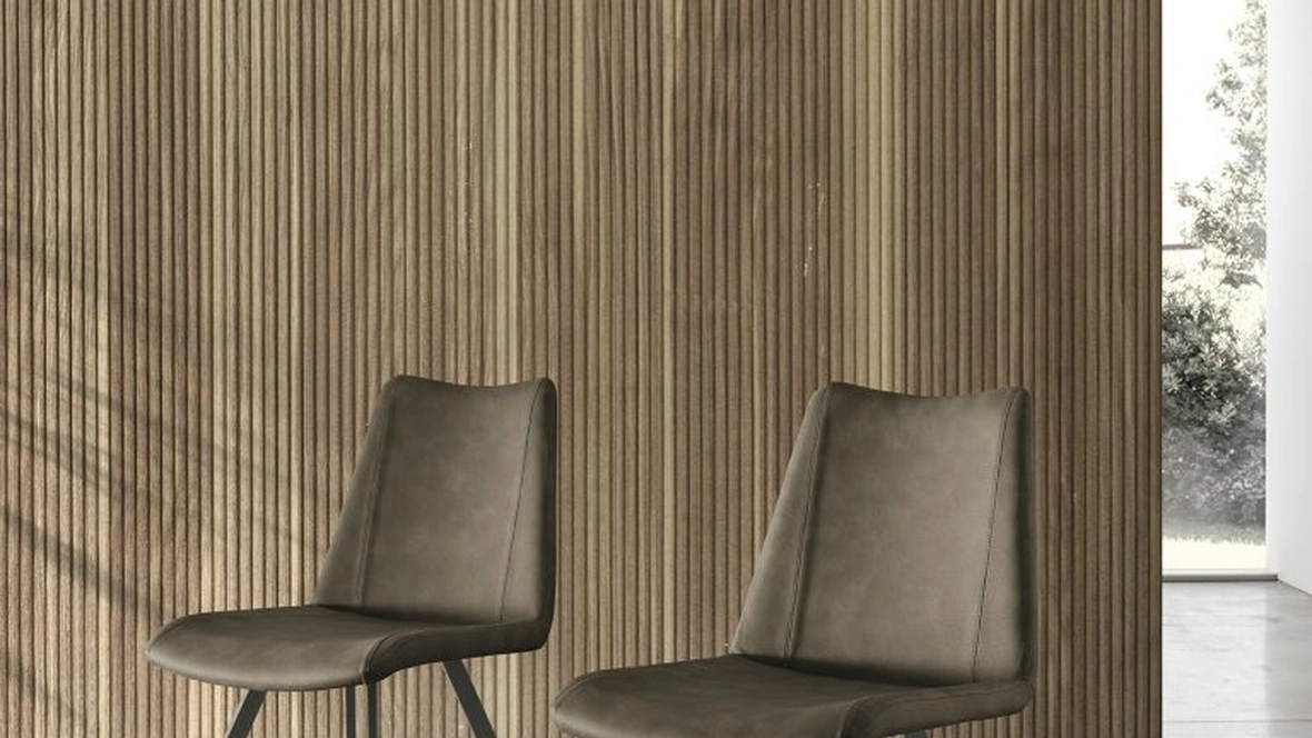 Sedia Zenda in ecopelle vintage di Sedit