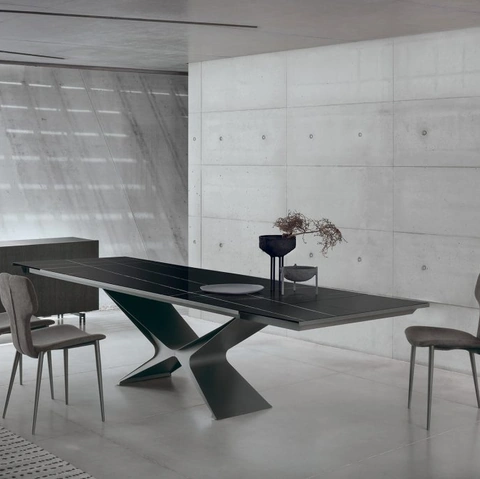 Tavolo allungabile Baltik Glass Decor di Sedit