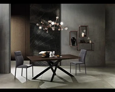 Tavolo Blair Folding Noce di MaxHome