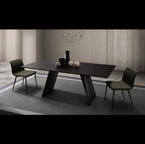 Tavolo Ethan Frassino Carbone di MaxHome