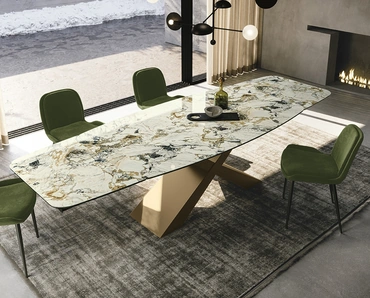 Tavolo in ceramica Gold di Sedit