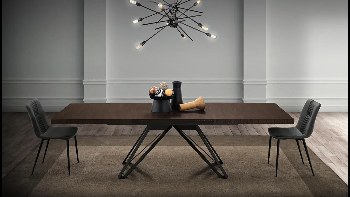 Tavolo allungabile Kronos Folding Noce di MaxHome