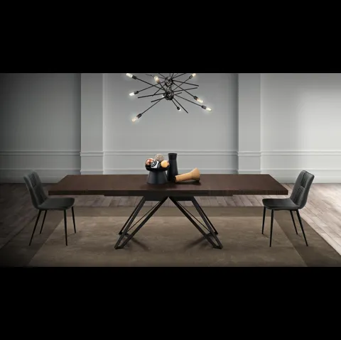 Tavolo allungabile Kronos Folding Noce di MaxHome