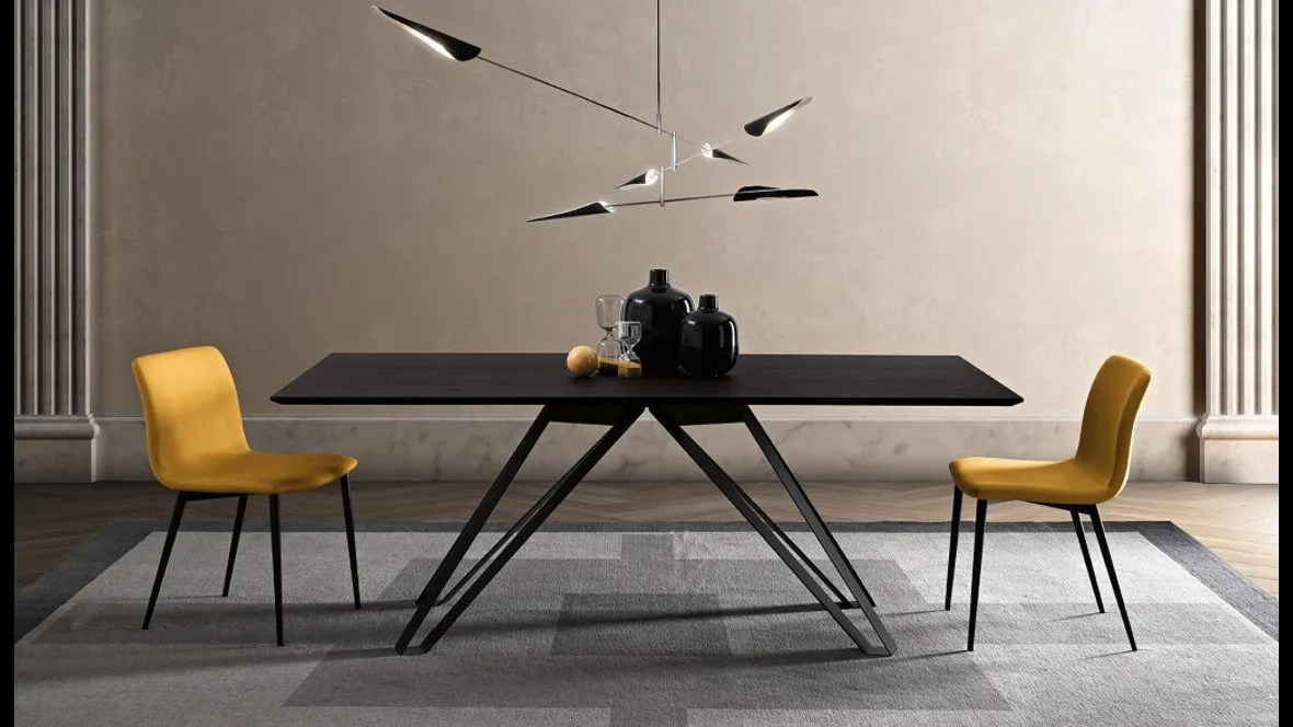 Tavolo Kronos Frassino Carbone di MaxHome