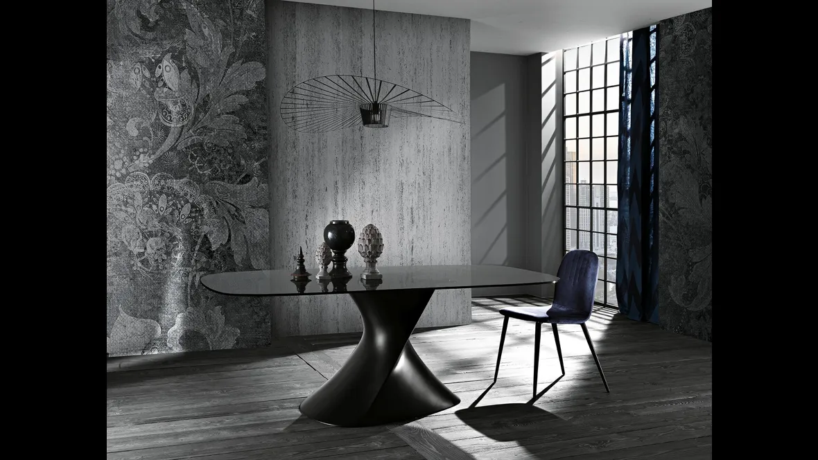 Tavolo Matrix con top in Vetro di MaxHome