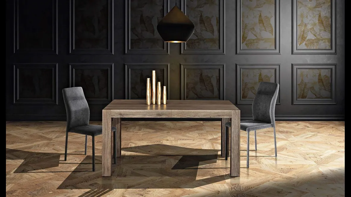 Tavolo allungabile Infinity in melaminico Oak Natura di MaxHome