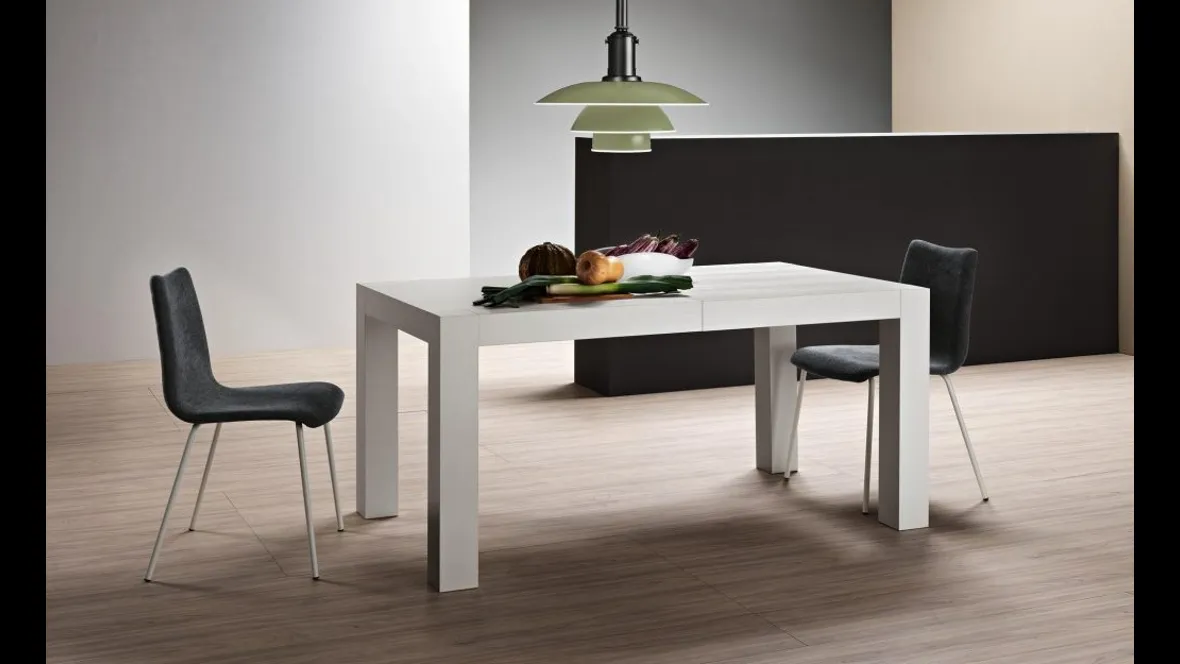 Tavolo allungabile Infinity in melaminico Rovere Capri di MaxHome