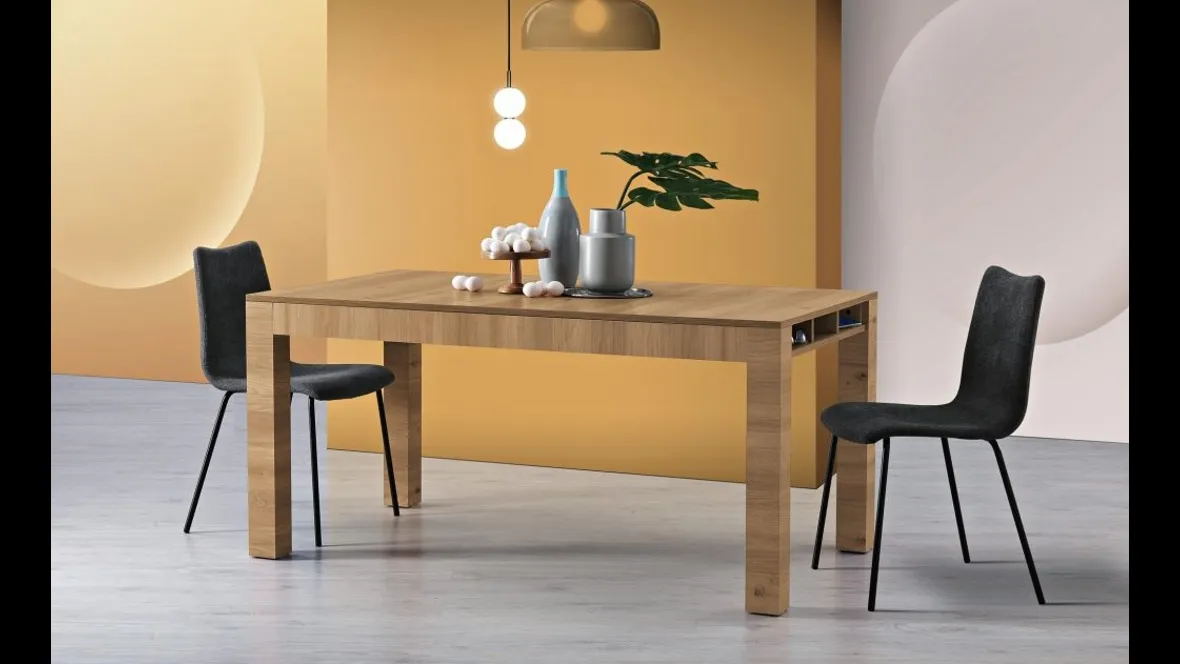 Tavolo da cucina Skema in melaminico Korona Oak di MaxHome