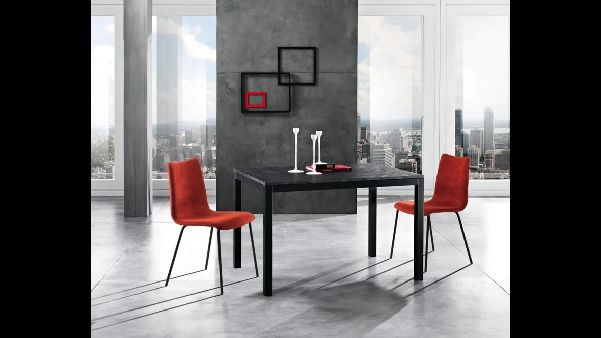 Tavolo Nabil in melaminico Antracite di MaxHome