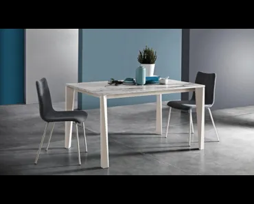 Tavolo allungabile Stylo Big Stylo in melaminico Calacatta di MaxHome