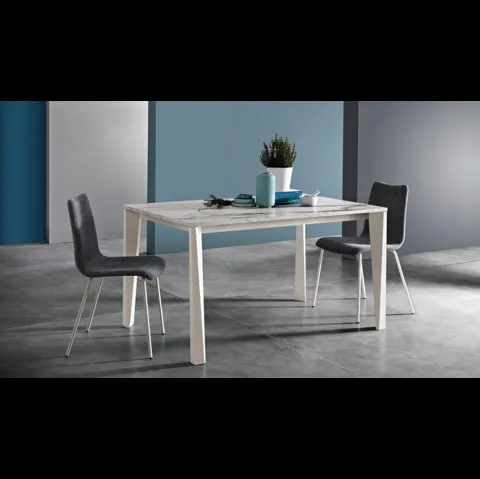 Tavolo allungabile Stylo Big Stylo in melaminico Calacatta di MaxHome