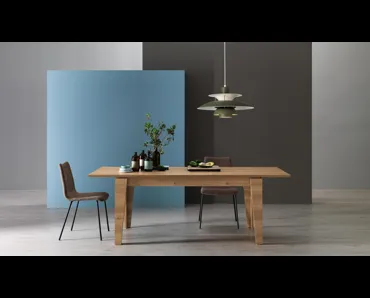 Tavolo da cucina Rigo in melaminico Korona Oak di MaxHome
