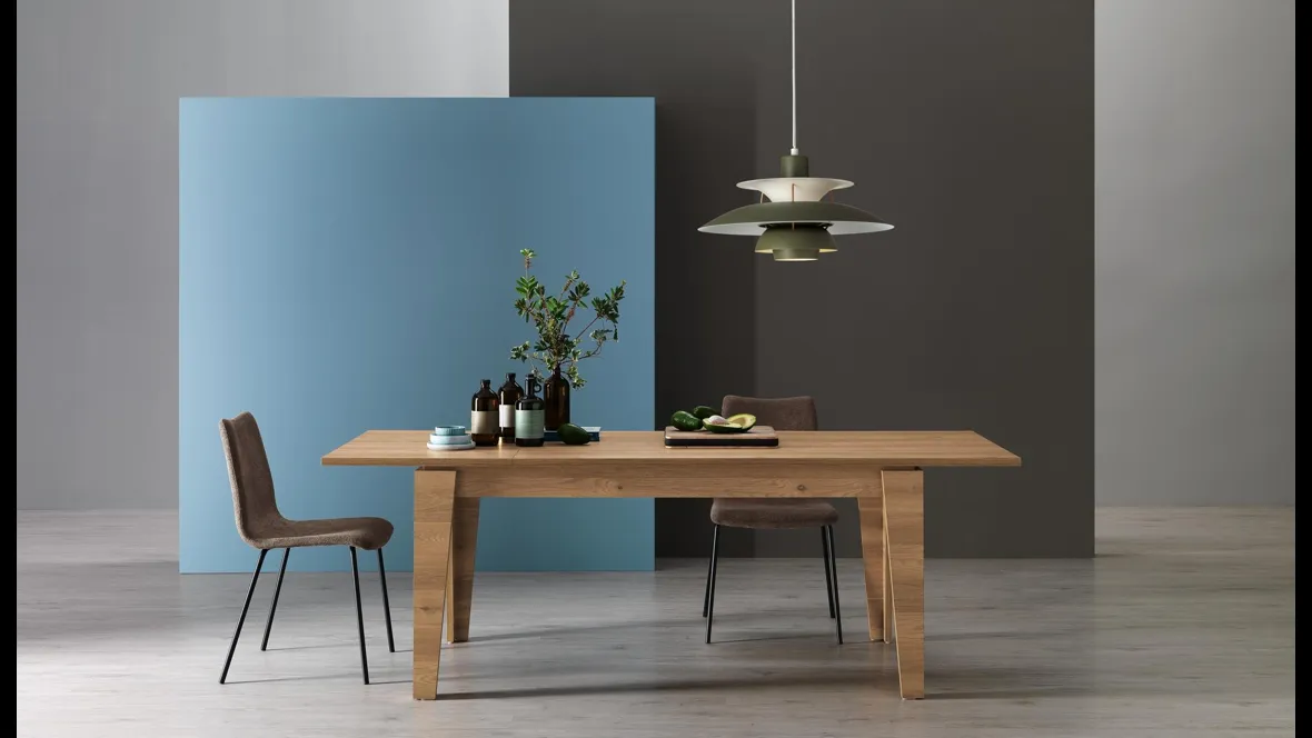 Tavolo da cucina Rigo in melaminico Korona Oak di MaxHome