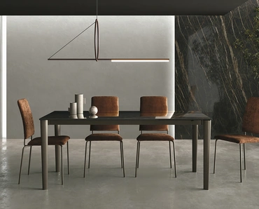 Tavolo allungabile Yago in ceramica lucida di Sedit