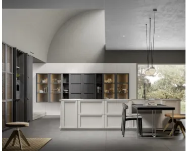Cucina Moderna E05 Eclettica Optima 01 di Scandola