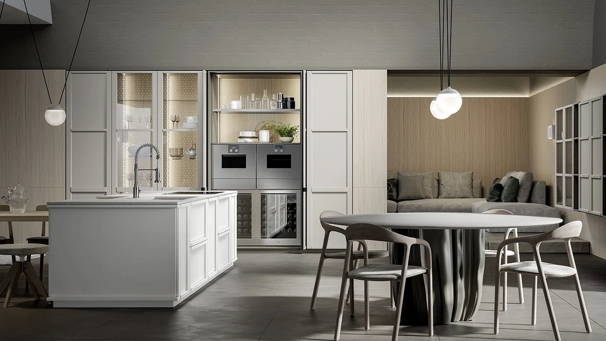 Cucina Moderna E05 Eclettica-Optima di Scandola