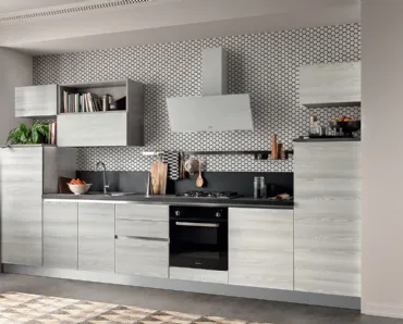 Cucina Moderna in polimerico meringa Easy 029 di Ar-due