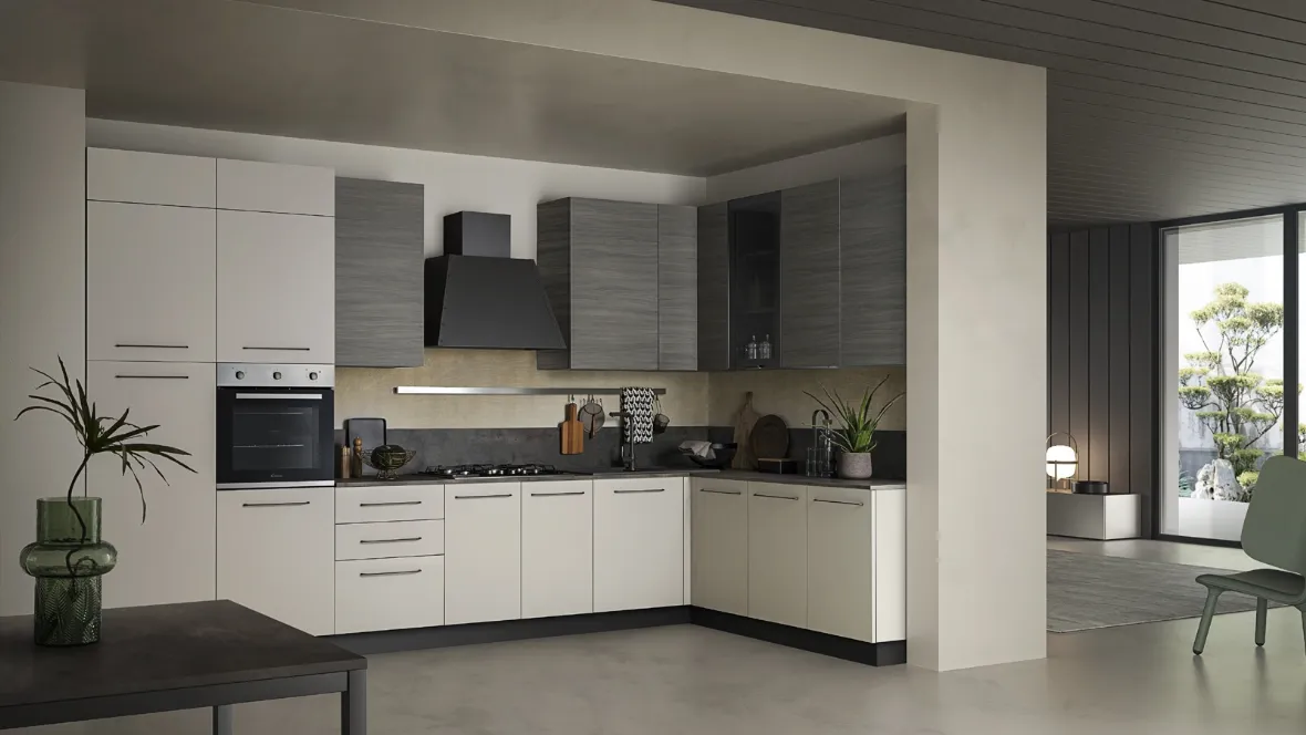 Cucina Moderna ad angolo in Pet Easy 031 di Ar-due