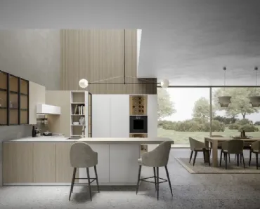 Cucina Moderna E02 Eclettica Continuum 06 di Scandola