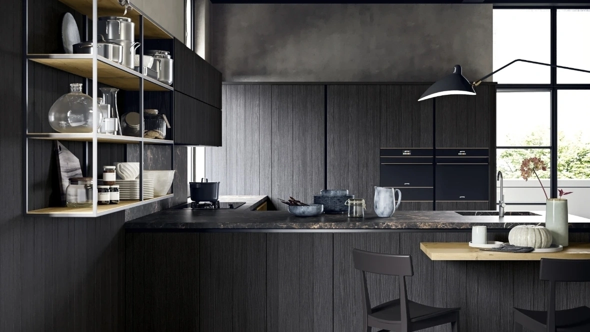 Cucina Moderna con penisola M05 Maestrale di Scandola
